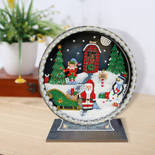 Load image into Gallery viewer, Wooden Desktop Diamond Painting Ornament Diamond Art Table Decor (Christmas #8)
