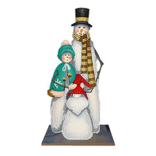 Load image into Gallery viewer, Wooden Desktop Diamond Painting Ornament Diamond Table Decor (Snowman Gnome #9)
