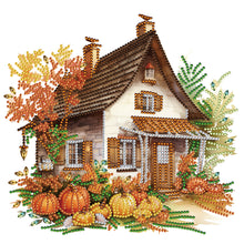 Load image into Gallery viewer, Diamond Painting - Partial Special Shaped - Pumpkin Hut (30*30CM)
