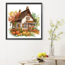 Load image into Gallery viewer, Diamond Painting - Partial Special Shaped - Pumpkin Hut (30*30CM)
