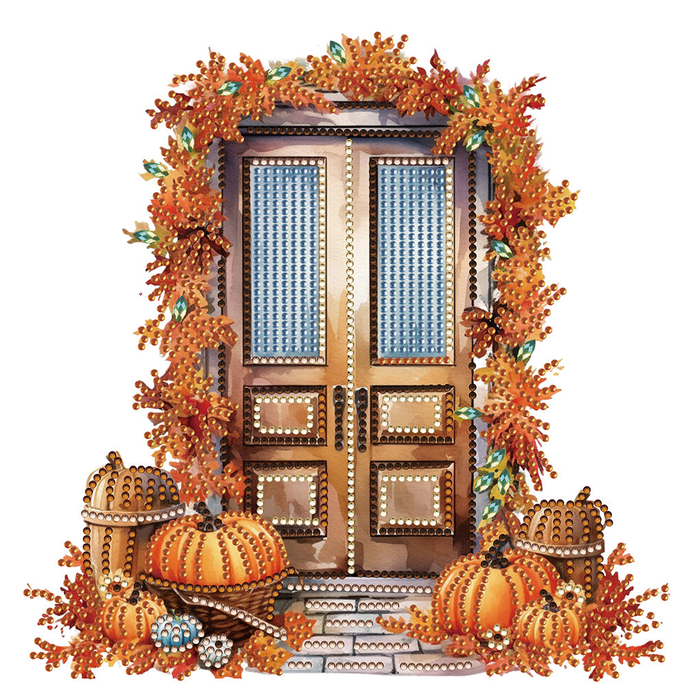 Diamond Painting - Partial Special Shaped - Pumpkin Hut (30*30CM)