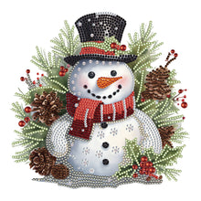 Load image into Gallery viewer, Diamond Painting - Partial Special Shaped - snowman (30*30CM)
