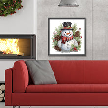 Load image into Gallery viewer, Diamond Painting - Partial Special Shaped - snowman (30*30CM)
