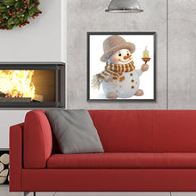 Load image into Gallery viewer, Diamond Painting - Partial Special Shaped - Christmas snowman (30*30CM)
