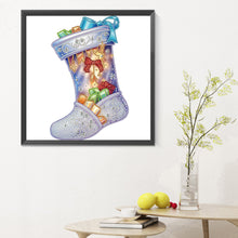 Load image into Gallery viewer, Diamond Painting - Partial Special Shaped - Christmas socks (30*30CM)
