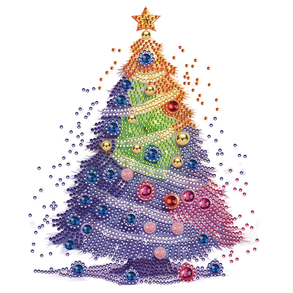 Diamond Painting - Partial Special Shaped - Christmas tree (30*30CM)