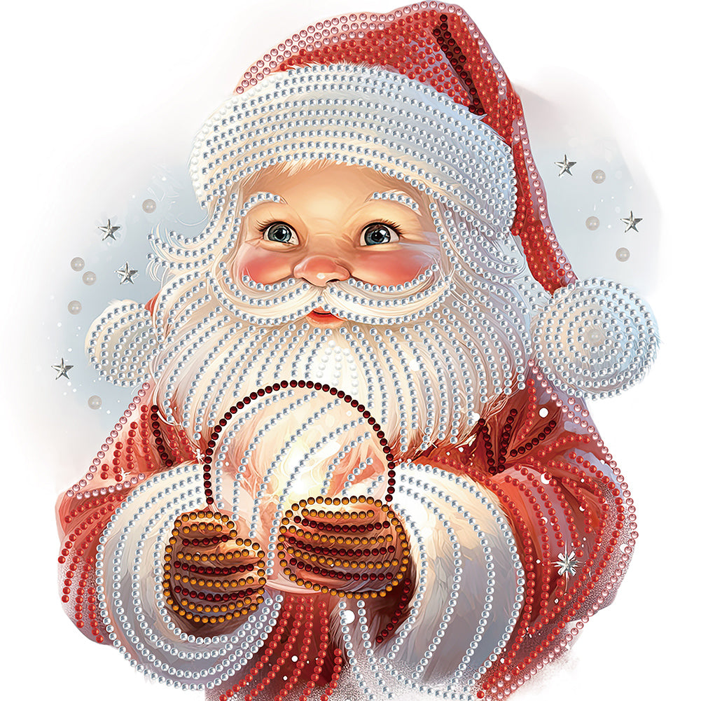 Diamond Painting - Partial Special Shaped - Santa Claus (30*30CM)