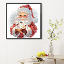 Load image into Gallery viewer, Diamond Painting - Partial Special Shaped - Santa Claus (30*30CM)
