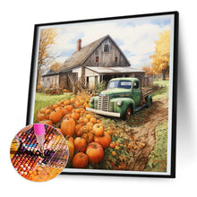 Load image into Gallery viewer, Diamond Painting - Full Round - pumpkin truck (30*30CM)
