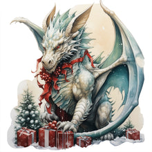 Load image into Gallery viewer, Diamond Painting - Full Round - Christmas pterosaur (30*30CM)
