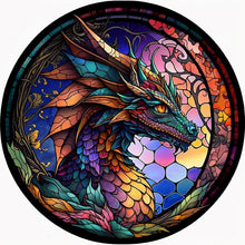 Load image into Gallery viewer, Diamond Painting - Full Round - round card dragon (30*30CM)
