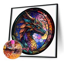 Load image into Gallery viewer, Diamond Painting - Full Round - round card dragon (30*30CM)
