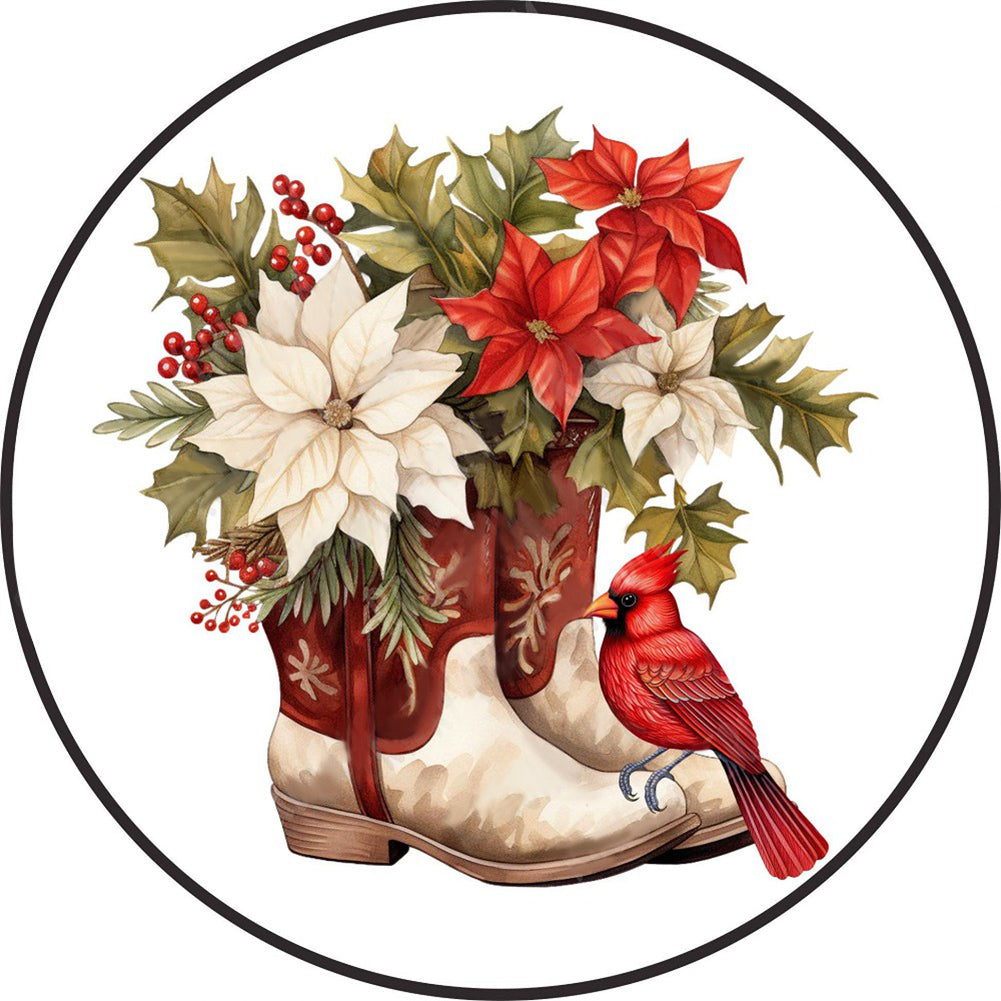 Diamond Painting - Full Round - Round brand boots bouquet (30*30CM)