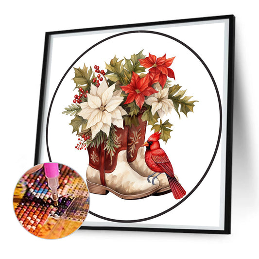 Diamond Painting - Full Round - Round brand boots bouquet (30*30CM)