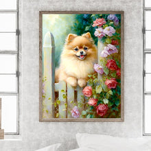 Load image into Gallery viewer, Diamond Painting - Full Round - Puppies in Flower Manor (30*40CM)
