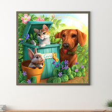Load image into Gallery viewer, Diamond Painting - Full Round - Little animals in the grass (30*30CM)
