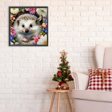 Load image into Gallery viewer, Diamond Painting - Full Round - Hedgehog and flower (30*30CM)
