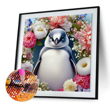 Load image into Gallery viewer, Diamond Painting - Full Round - Penguin and flower (30*30CM)
