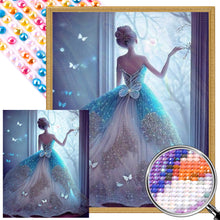 Load image into Gallery viewer, AB Diamond Painting - Full Round - princess back view (40*50CM)
