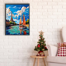 Load image into Gallery viewer, Diamond Painting - Full Round - sailboat (30*40CM)
