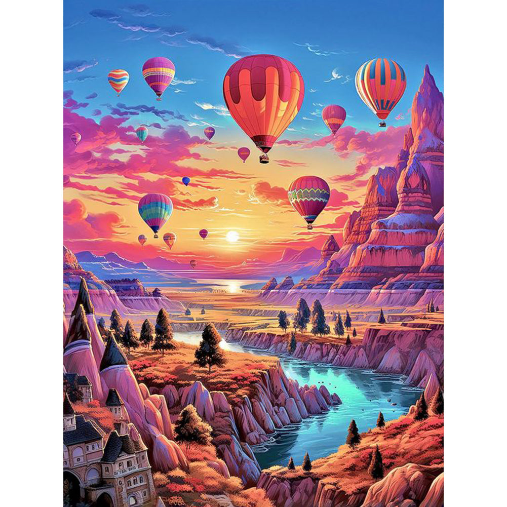 Diamond Painting - Full Round - hot air balloon (30*40CM)