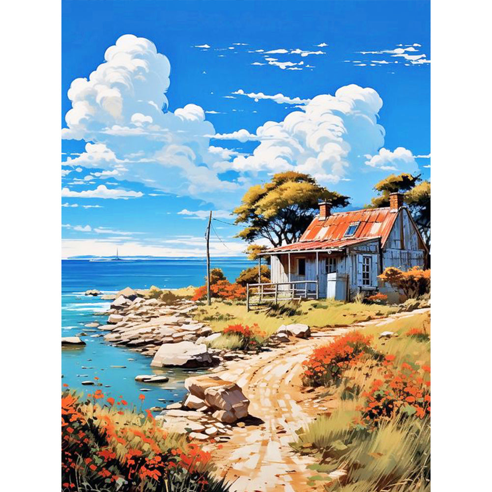 Diamond Painting - Full Round - seaside (30*40CM)