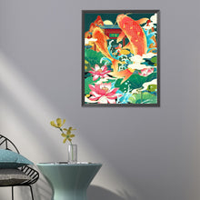 Load image into Gallery viewer, Diamond Painting - Full Round - Fish leaping over the dragon gate (40*50CM)
