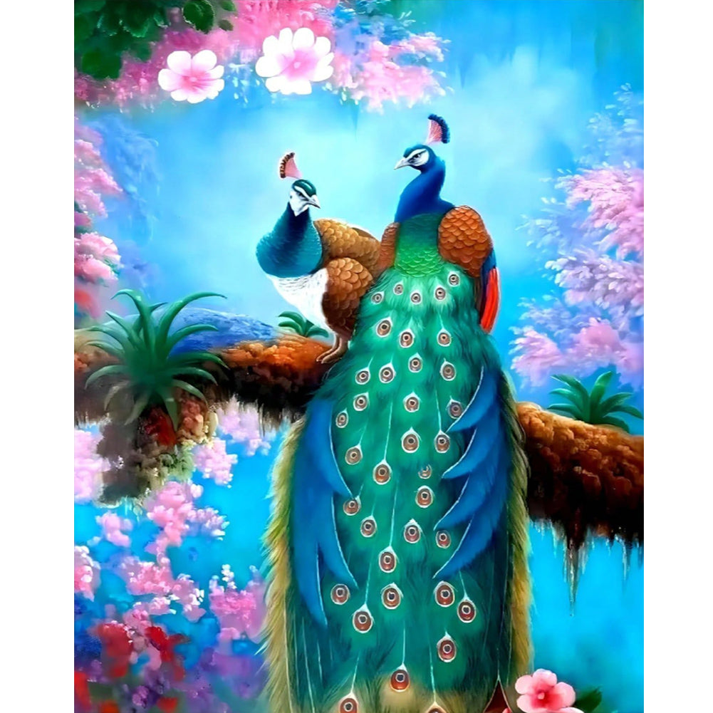 Diamond Painting - Full Round - Peacock (40*50CM)