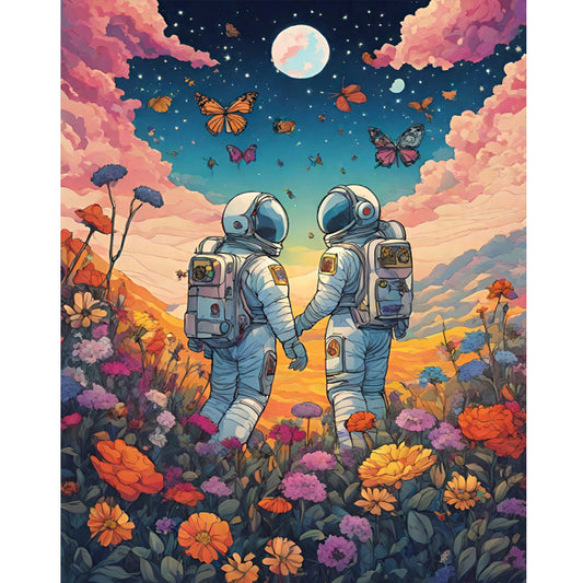 Diamond Painting - Full Round - Stroll through the gardens (40*50CM)