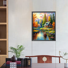 Load image into Gallery viewer, Diamond Painting - Full Round - lake house (40*50CM)
