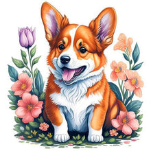 Load image into Gallery viewer, Diamond Painting - Full Round - cute corgi (30*30CM)
