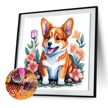 Load image into Gallery viewer, Diamond Painting - Full Round - cute corgi (30*30CM)
