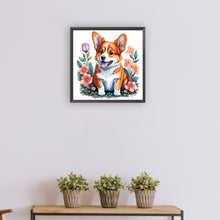 Load image into Gallery viewer, Diamond Painting - Full Round - cute corgi (30*30CM)
