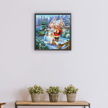 Load image into Gallery viewer, Diamond Painting - Full Round - Santa Claus and Snowman (30*30CM)

