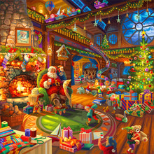 Load image into Gallery viewer, Diamond Painting - Full Round - Santa&#39;s cozy cabin (30*30CM)
