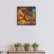 Load image into Gallery viewer, Diamond Painting - Full Round - Santa&#39;s cozy cabin (30*30CM)
