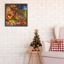 Load image into Gallery viewer, Diamond Painting - Full Round - Santa&#39;s cozy cabin (30*30CM)
