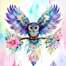 Load image into Gallery viewer, Diamond Painting - Full Round - Colorful Owl (30*30CM)

