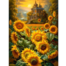 Load image into Gallery viewer, Diamond Painting - Full Round - Sunflowers and Manor (30*40CM)
