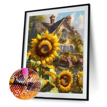 Load image into Gallery viewer, Diamond Painting - Full Round - Sunflowers and Manor (30*40CM)
