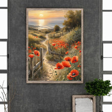 Load image into Gallery viewer, Diamond Painting - Full Round - path among flowers (30*40CM)
