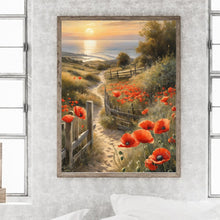 Load image into Gallery viewer, Diamond Painting - Full Round - path among flowers (30*40CM)
