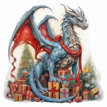 Load image into Gallery viewer, Diamond Painting - Full Round - Christmas pterosaur (30*30CM)
