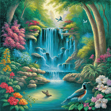 Load image into Gallery viewer, Diamond Painting - Full Round - Swan Lake Falls (30*30CM)
