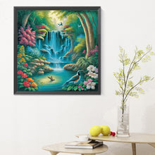 Load image into Gallery viewer, Diamond Painting - Full Round - Swan Lake Falls (30*30CM)
