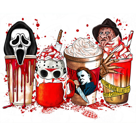 Diamond Painting - Full Round - Horror Ice Cream Cup (50*40CM)