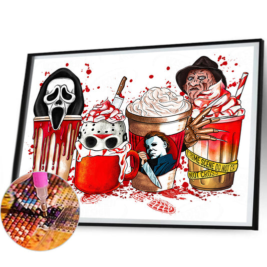 Diamond Painting - Full Round - Horror Ice Cream Cup (50*40CM)