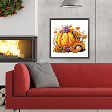 Load image into Gallery viewer, Diamond Painting - Partial Special Shaped - pumpkin carriage (30*30CM)
