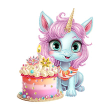 Load image into Gallery viewer, Diamond Painting - Partial Special Shaped - unicorn (30*30CM)
