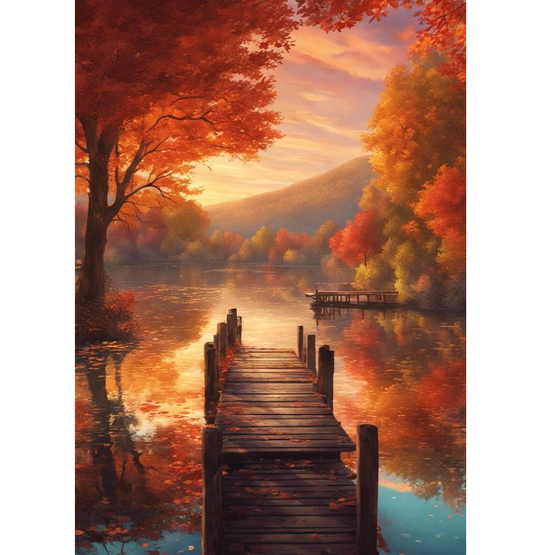 Diamond Painting - Full Square - Shanshui Qiaotou (30*40CM)
